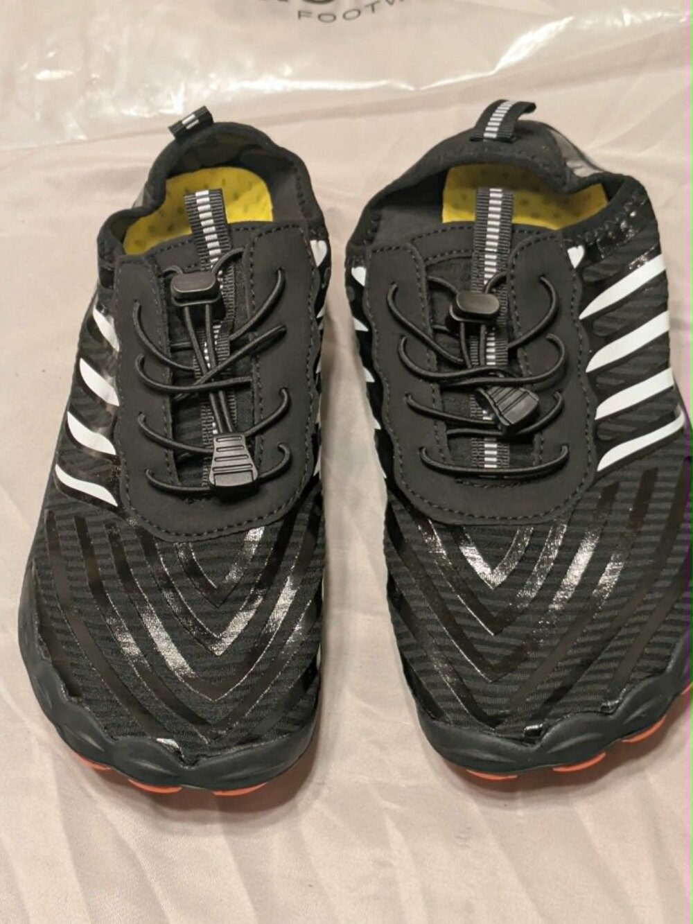Grounded Footwear Water Shoes Black Unisex  Barefoot Aqua Slipon NEW